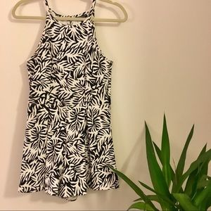 Topshop palm playsuit- XS